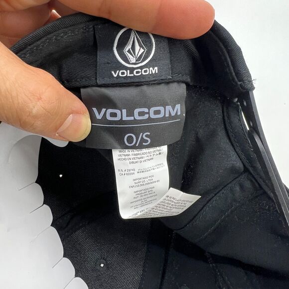 Volcom Hat Mens One Size V Quarter Snapback Cotton Medium Weight Twill Woven - Picture 9 of 12